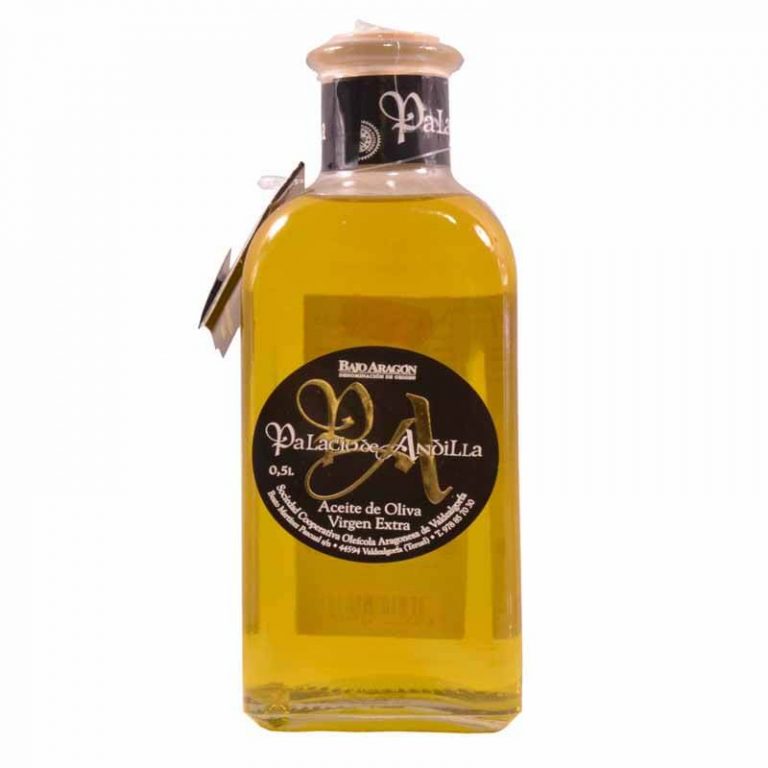 Aceite del oliva empeltre de Palacio de Andilla 500 ml, el mejor aceite empeltre