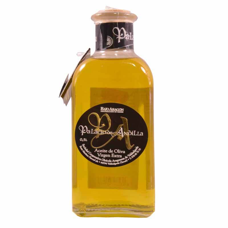 Aceite del oliva empeltre de Palacio de Andilla 500 ml, el mejor aceite empeltre