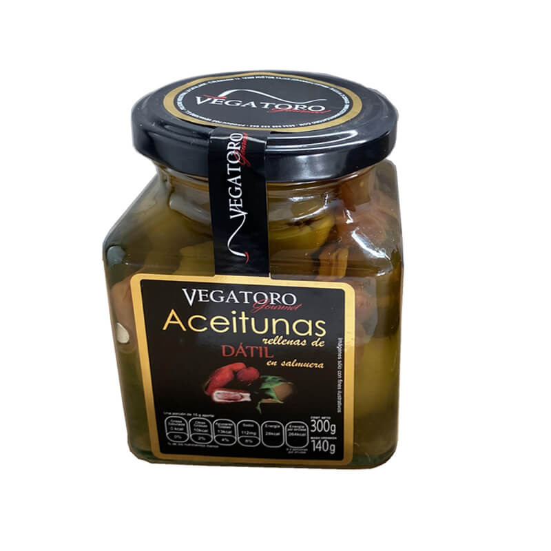 Aceituna rellenas de dátil de vegatoro