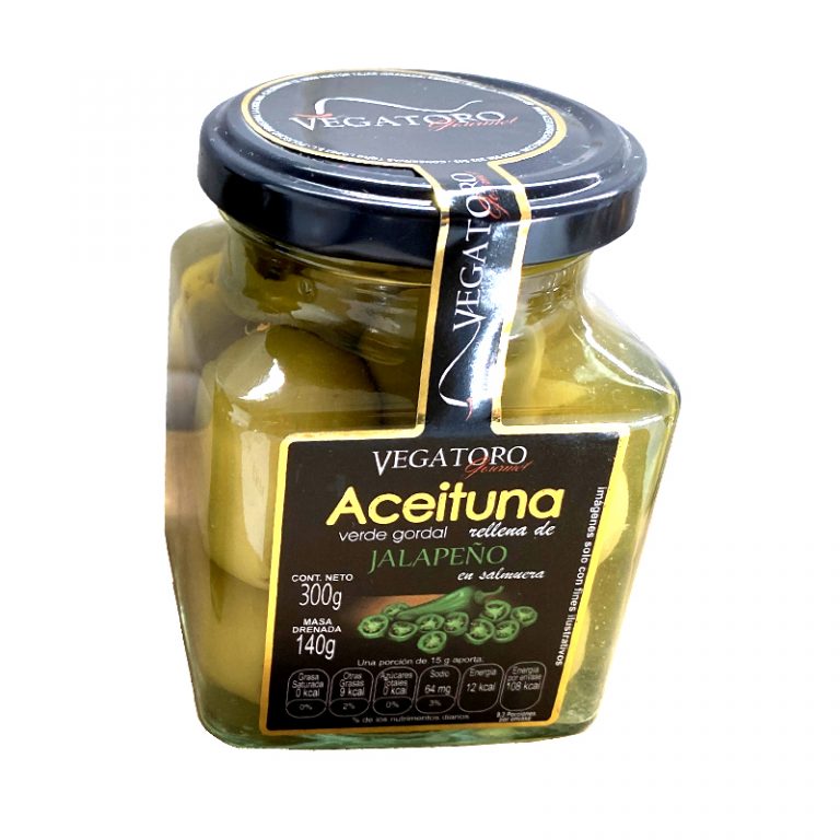 Aceituna gordal con jarapeños de Vegatoro
