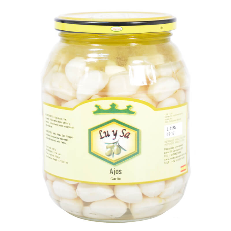 Ajos con aceite Lu y Sa 980 g
