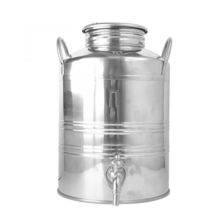 depósito de aceite de oliva de acero inoxidable de 25 l