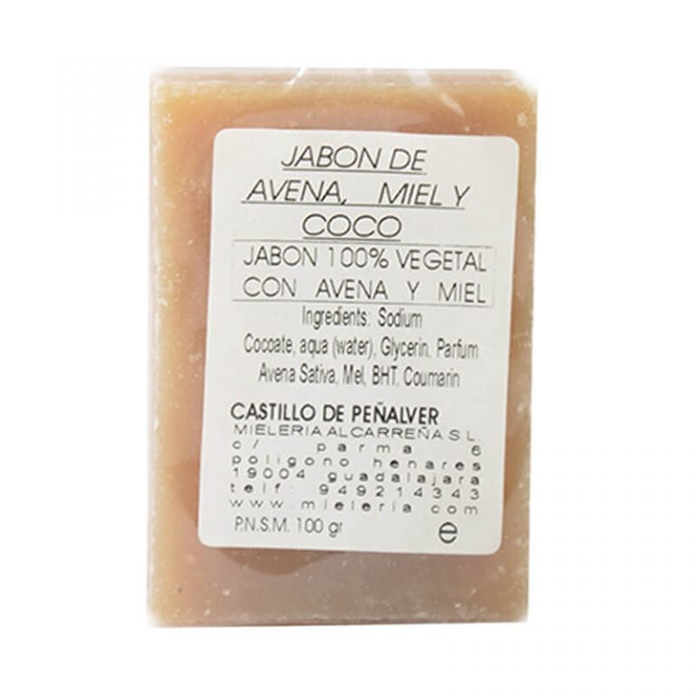 Jabón natural de avena y miel de Castillo de Peñalver