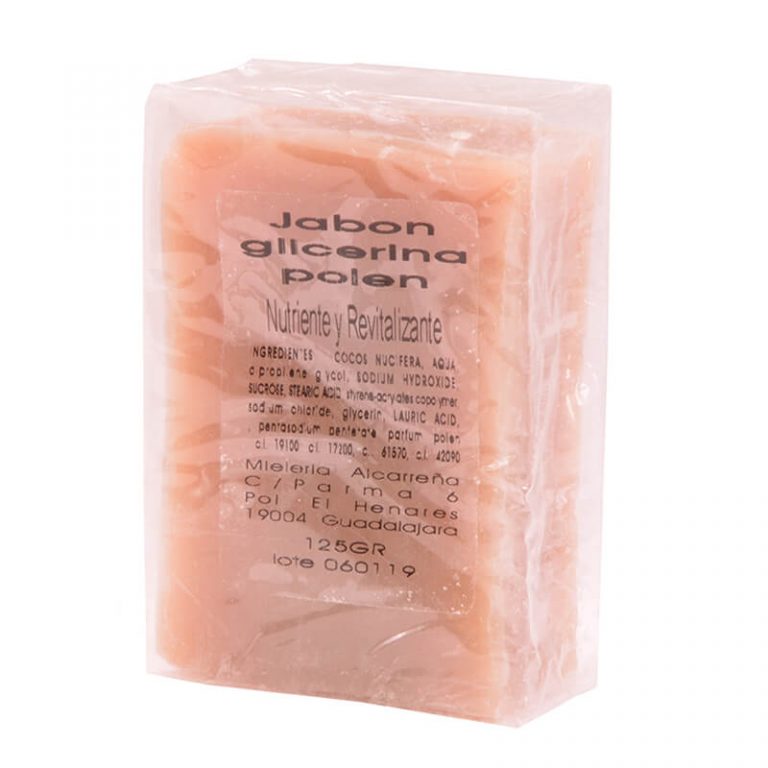 Jabón con polen y glicerina de Castillo de Peñalver