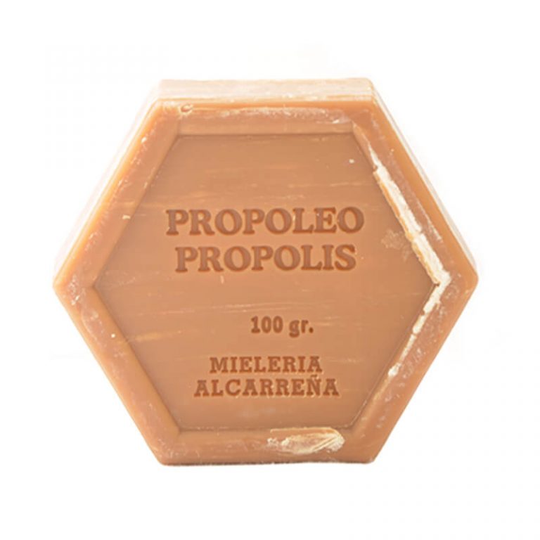 Jabón hexagonal con propóleos de Castillo de Peñalver