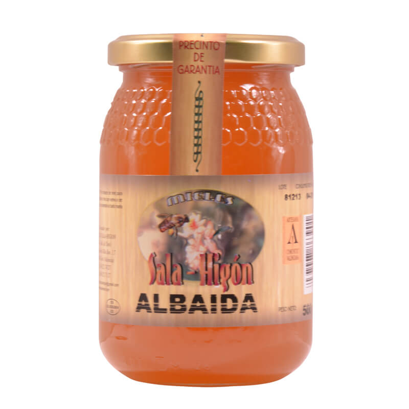 Bota de miel de 500 g de miel de albaida de Sala e Higón