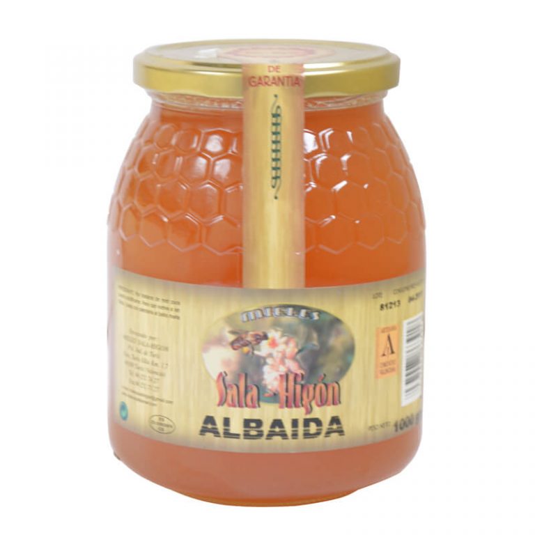 Bote de 1 kg de miel de albaida de Sala e Higón
