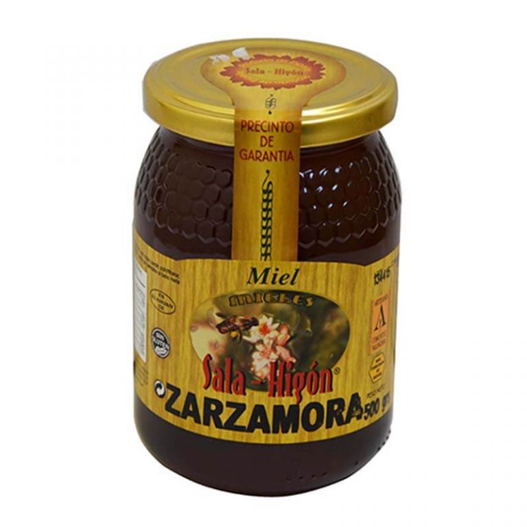 Bote de miel de zarzamora de Sala e HIgón de 500 g