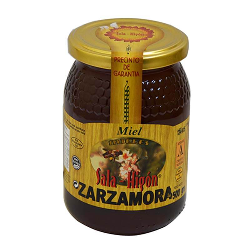Bote de miel de zarzamora de Sala e HIgón de 500 g