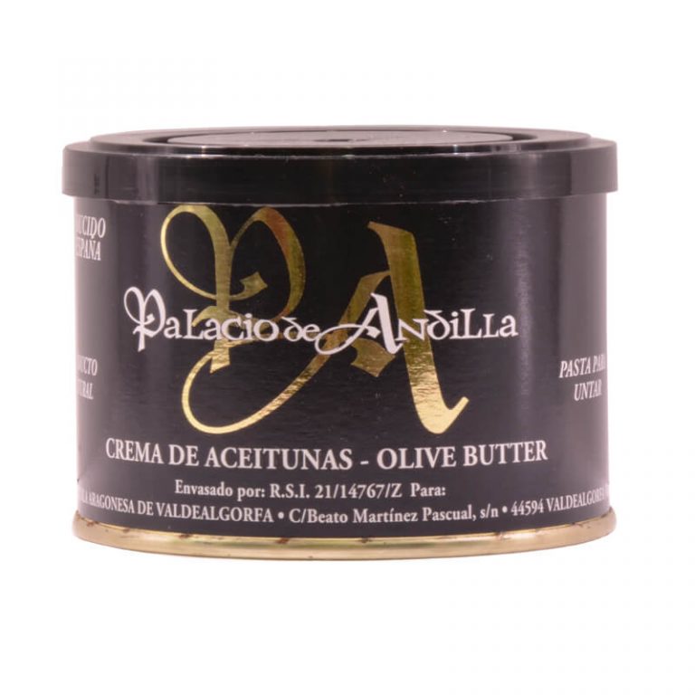 lata de paté de aceitunas del Bajo Aragón