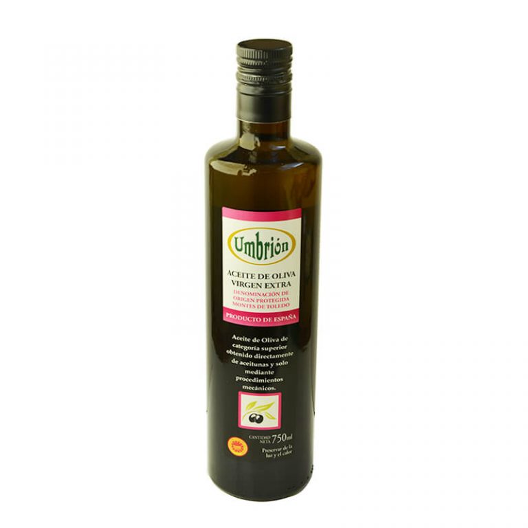 Bottle of 750 ml of olive oil of cornicabra de Umbrión