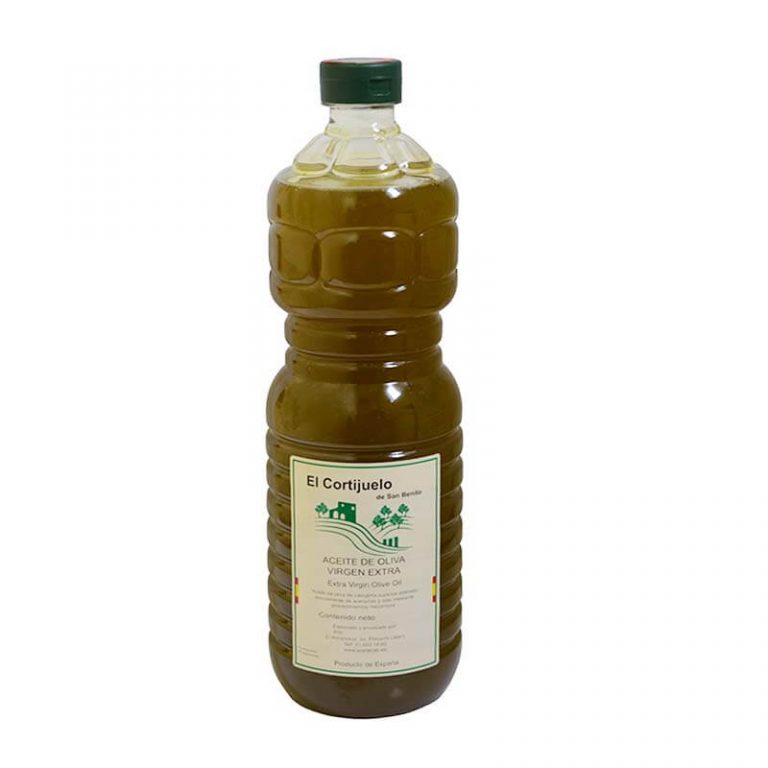 Botella de plástico de aceite de oliva del Cortijuelo San Benito 1 l