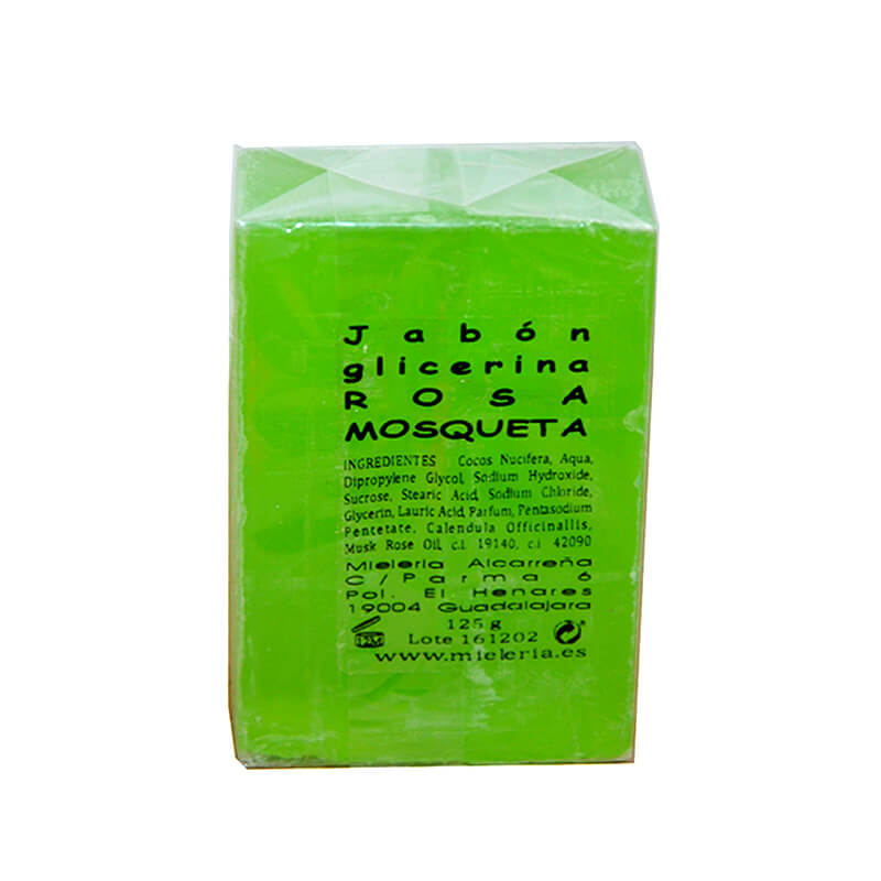 Jabón natural de glicerina con rosa mosqueta de Castillo de Peñalver