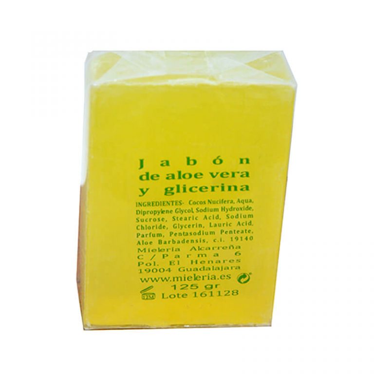 Jabón natural de aloe vera y glicerina de Castillo de Peñalver