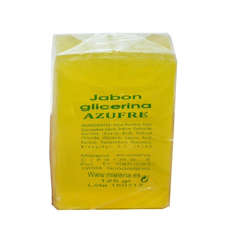 Pastilla de jabón de glicerina y azufre de Castillo de Peñalver