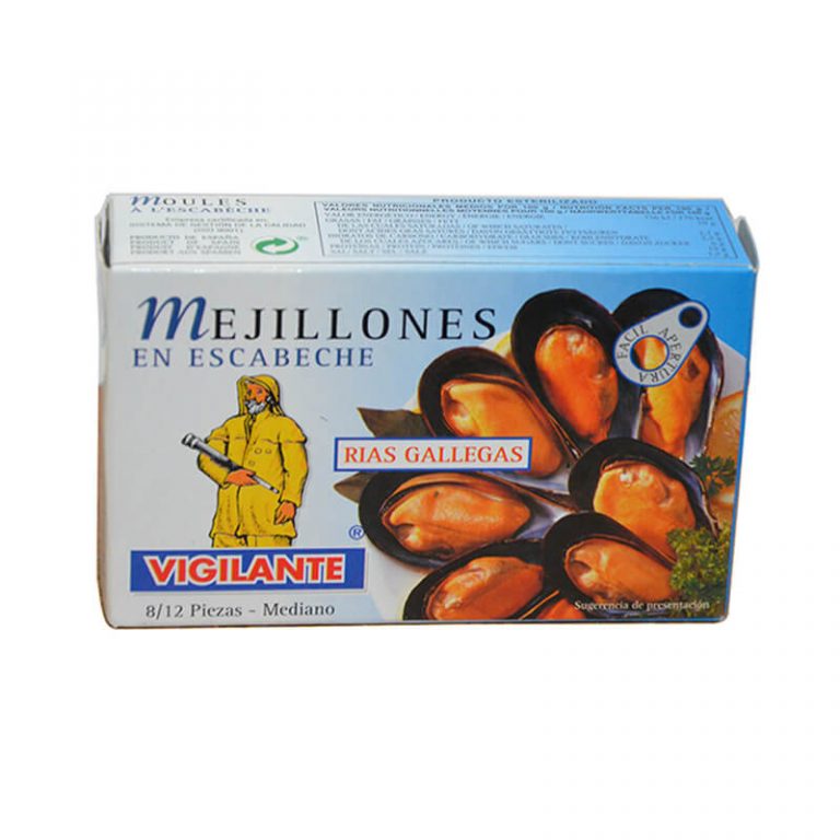 deliciosos mejillones en escabeche el Vigilante