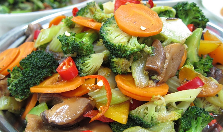 Plato de la dieta vegana