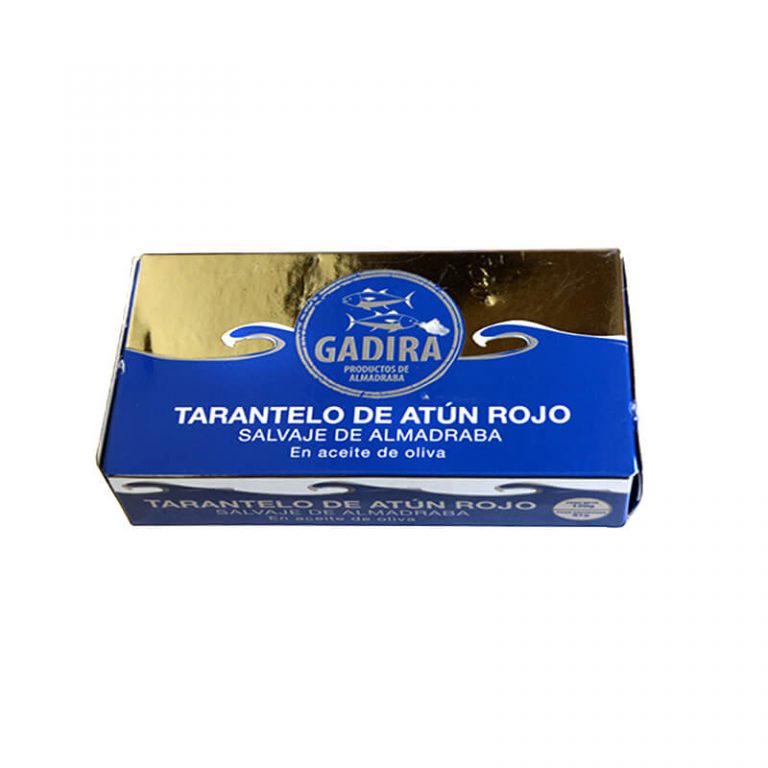 tarantelo de atún rojo en aceite de oliva de Gadira