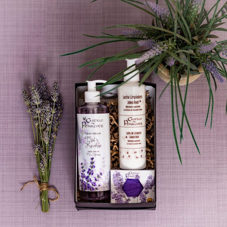 caja regalo 4: Campos de lavanda, fantástica caja con cosmética natural